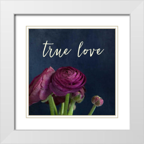True Love White Modern Wood Framed Art Print with Double Matting by Susannah Tucker Photography