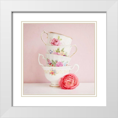 My Cup of Tea White Modern Wood Framed Art Print with Double Matting by Susannah Tucker Photography