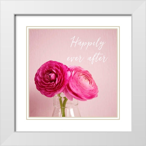 Happily Ever After White Modern Wood Framed Art Print with Double Matting by Susannah Tucker Photography
