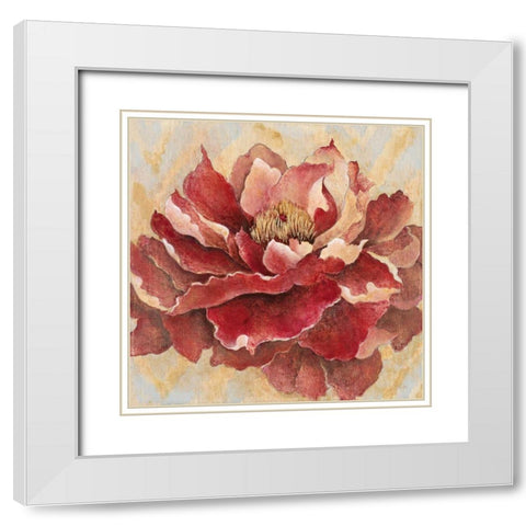 Impassioned White Modern Wood Framed Art Print with Double Matting by Studio M