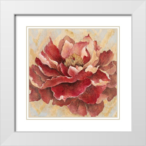 Impassioned White Modern Wood Framed Art Print with Double Matting by Studio M