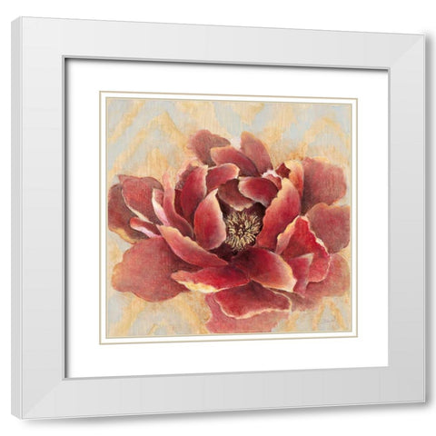 Desirous White Modern Wood Framed Art Print with Double Matting by Studio M