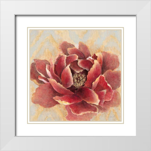 Desirous White Modern Wood Framed Art Print with Double Matting by Studio M