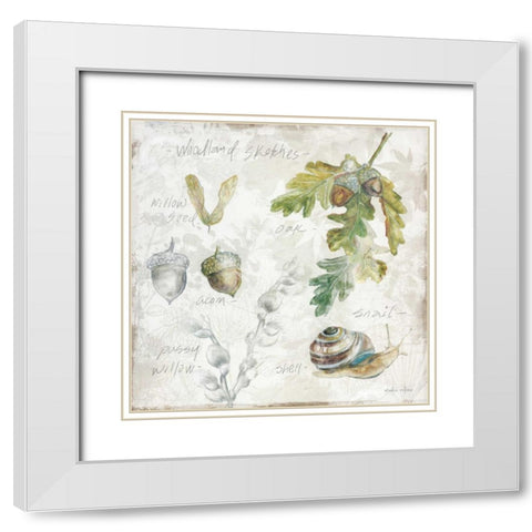 Outdoor Diary 2 White Modern Wood Framed Art Print with Double Matting by Studio Rofino