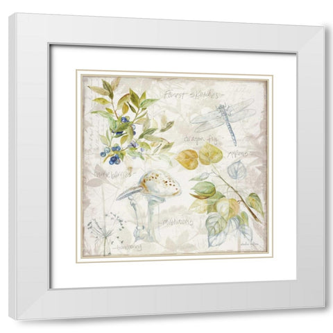 Outdoor Diary 3 White Modern Wood Framed Art Print with Double Matting by Studio Rofino