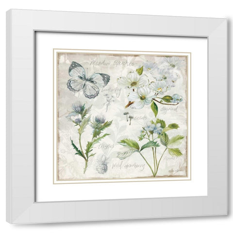 Outdoor Diary 4 White Modern Wood Framed Art Print with Double Matting by Studio Rofino