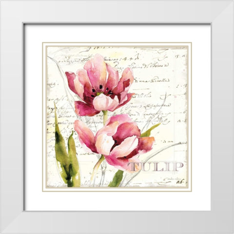 Memory Sketch 1 White Modern Wood Framed Art Print with Double Matting by Studio Rofino
