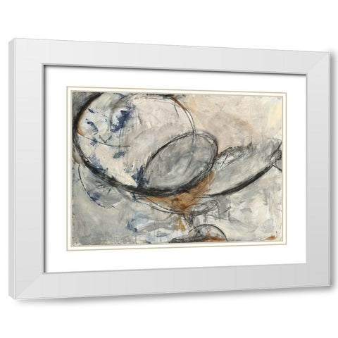 Exposed White Modern Wood Framed Art Print with Double Matting by Green, Elise