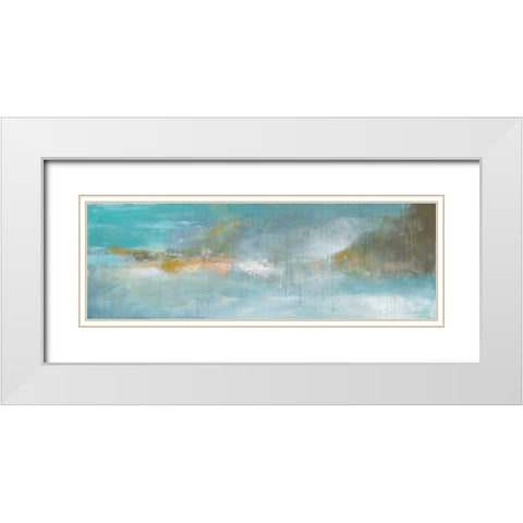 Evening Mist White Modern Wood Framed Art Print with Double Matting by Green, Elise