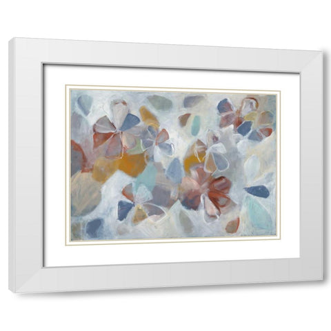 Urban Floral White Modern Wood Framed Art Print with Double Matting by Green, Elise