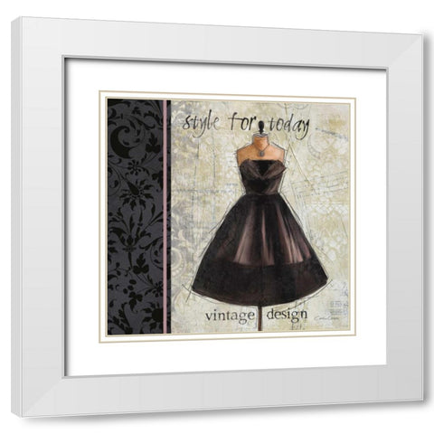 Le Style Chic 1 White Modern Wood Framed Art Print with Double Matting by Cooper, Carlie