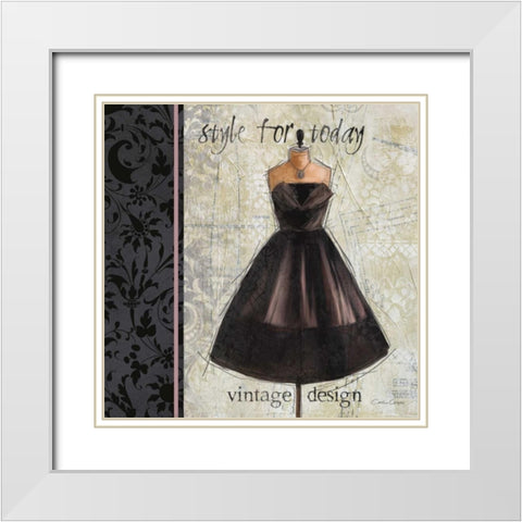 Le Style Chic 1 White Modern Wood Framed Art Print with Double Matting by Cooper, Carlie
