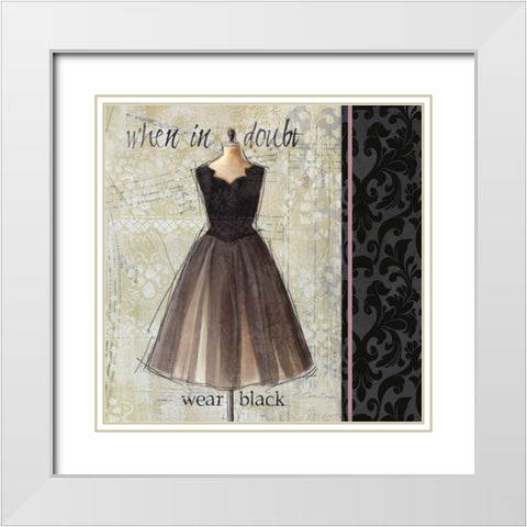 Le Style Chic 2 White Modern Wood Framed Art Print with Double Matting by Cooper, Carlie