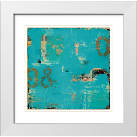 Urban Collage 90 White Modern Wood Framed Art Print with Double Matting by Fainelli, Deanna