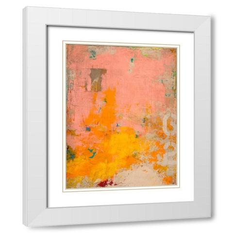 Urban Collage 62 White Modern Wood Framed Art Print with Double Matting by Fainelli, Deanna