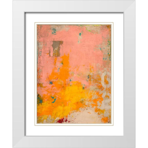 Urban Collage 62 White Modern Wood Framed Art Print with Double Matting by Fainelli, Deanna