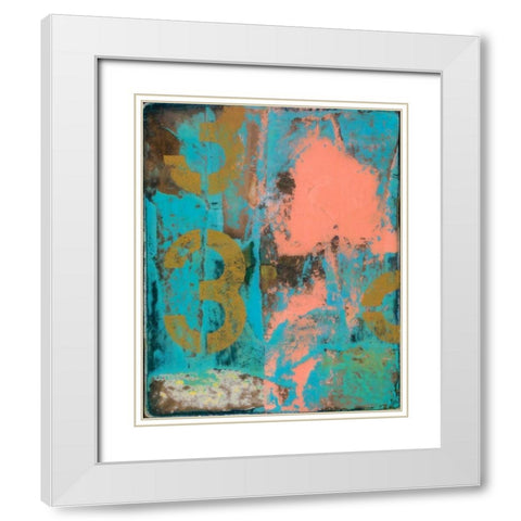 Urban Collage 33 White Modern Wood Framed Art Print with Double Matting by Fainelli, Deanna