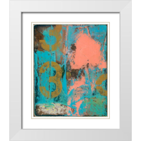 Urban Collage 33 White Modern Wood Framed Art Print with Double Matting by Fainelli, Deanna
