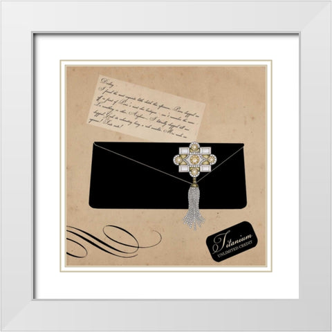 Hello Darling 3 White Modern Wood Framed Art Print with Double Matting by Allen, Elizabeth