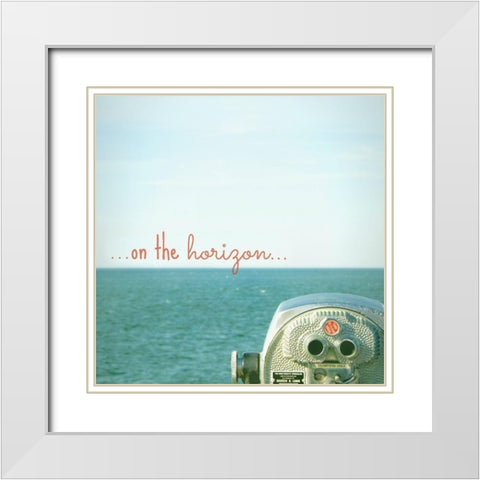 On The Horizon White Modern Wood Framed Art Print with Double Matting by Dickinson, Robin