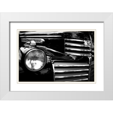 Chrome and Grills White Modern Wood Framed Art Print with Double Matting by Mark Spowart Photography