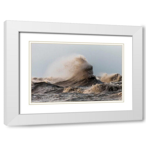 Storm White Modern Wood Framed Art Print with Double Matting by Mark Spowart Photography
