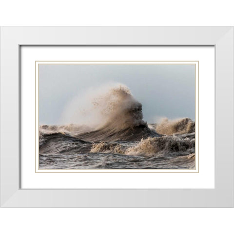 Storm White Modern Wood Framed Art Print with Double Matting by Mark Spowart Photography
