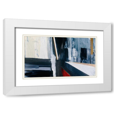 Liniar Revival 2 White Modern Wood Framed Art Print with Double Matting by Aubrey