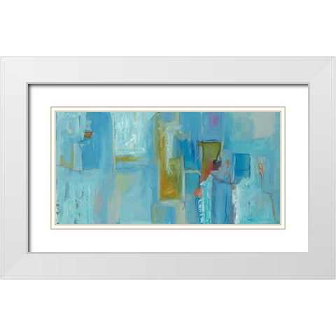 Morning Commute White Modern Wood Framed Art Print with Double Matting by Aubrey