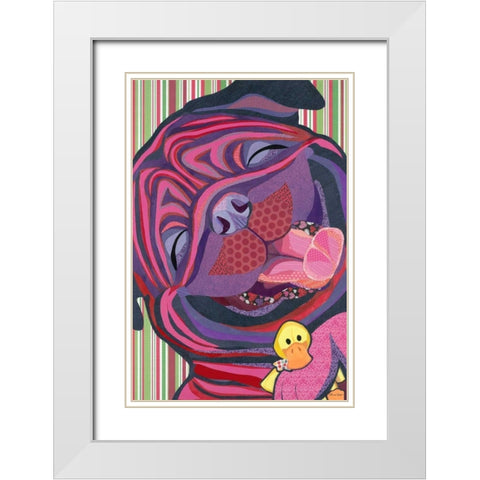 Favorite Toy White Modern Wood Framed Art Print with Double Matting by Paper Pictures By Laura