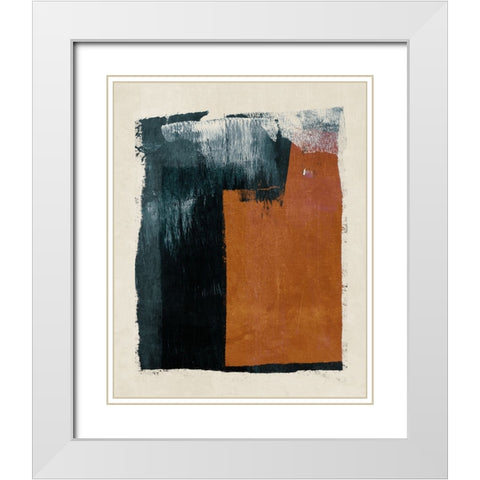 Natural Organic 1 White Modern Wood Framed Art Print with Double Matting by Tabby, Oliver