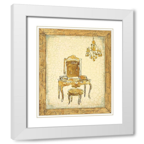 Hello Gorgeous White Modern Wood Framed Art Print with Double Matting by Studio