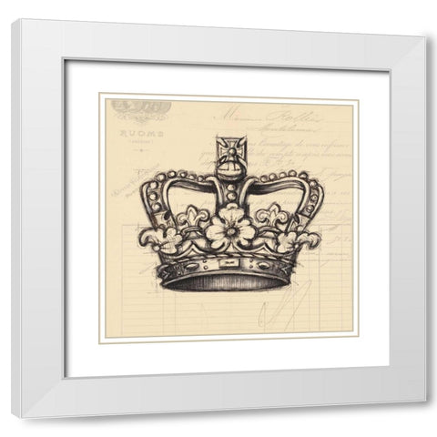 Documented Royalty White Modern Wood Framed Art Print with Double Matting by Z Studio