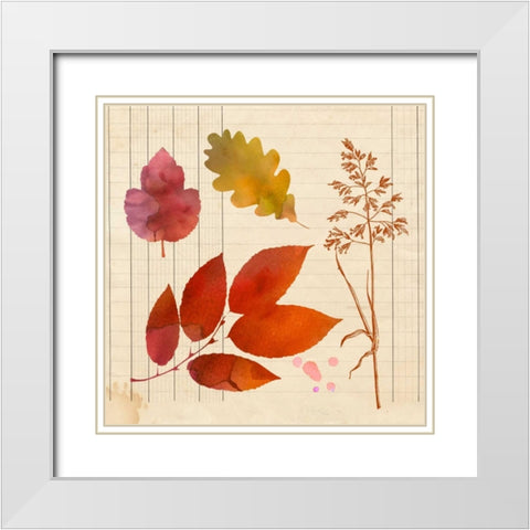 Archive Interpretations 3 White Modern Wood Framed Art Print with Double Matting by Z Studio