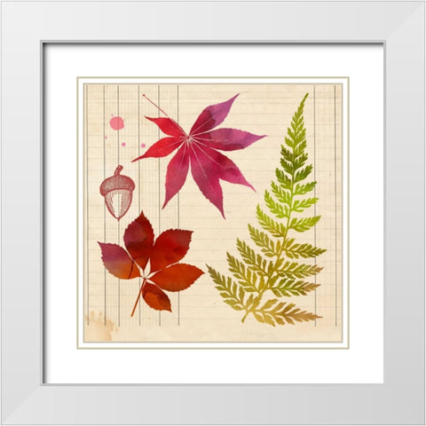 Archive Interpretations 4 White Modern Wood Framed Art Print with Double Matting by Z Studio