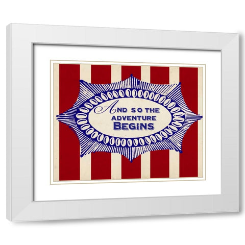 Nautical Advice 7 White Modern Wood Framed Art Print with Double Matting by Z Studio