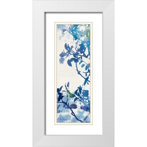 Flowing Branches I White Modern Wood Framed Art Print with Double Matting by Dos Santos, Bella
