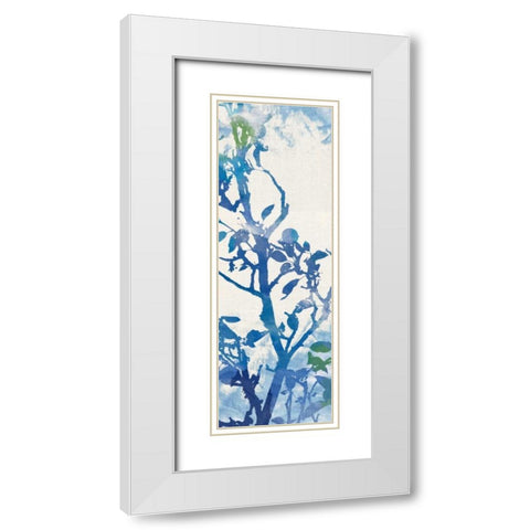 Flowing Branches II White Modern Wood Framed Art Print with Double Matting by Dos Santos, Bella