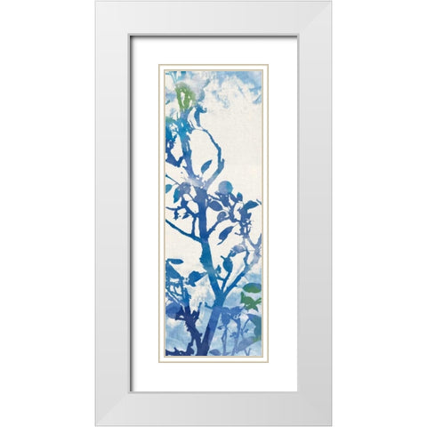 Flowing Branches II White Modern Wood Framed Art Print with Double Matting by Dos Santos, Bella