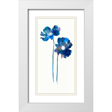 Saturation White Modern Wood Framed Art Print with Double Matting by Dos Santos, Bella