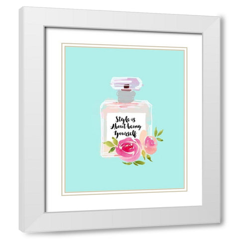 Style Is About White Modern Wood Framed Art Print with Double Matting by Dos Santos, Bella