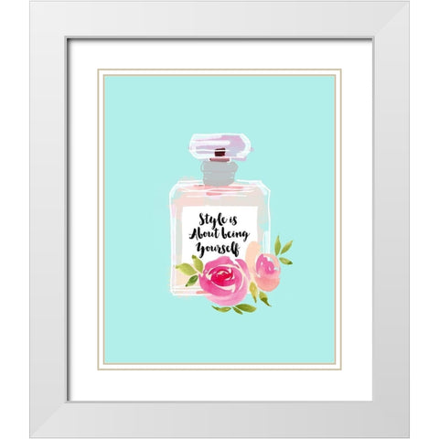 Style Is About White Modern Wood Framed Art Print with Double Matting by Dos Santos, Bella