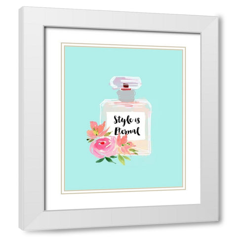 Style Is Eternal White Modern Wood Framed Art Print with Double Matting by Dos Santos, Bella