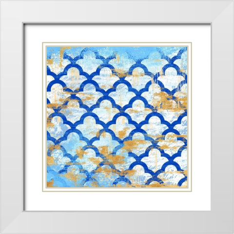 Moroccan Spa 3 White Modern Wood Framed Art Print with Double Matting by Ross, Devon