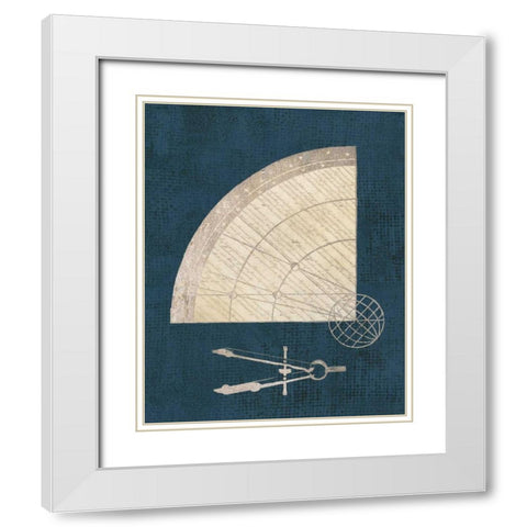 Cartographers Set White Modern Wood Framed Art Print with Double Matting by Appleman, Sam