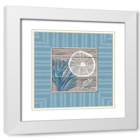 Coastal Bliss White Modern Wood Framed Art Print with Double Matting by Appleman, Sam