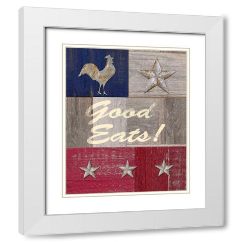Good Eats White Modern Wood Framed Art Print with Double Matting by Appleman, Sam