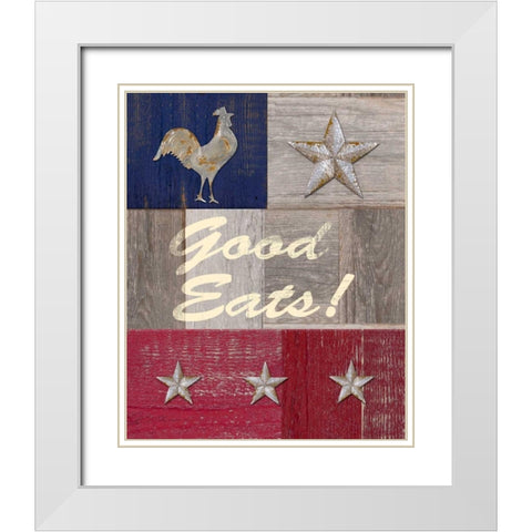 Good Eats White Modern Wood Framed Art Print with Double Matting by Appleman, Sam