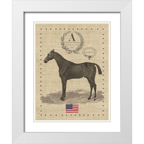 American Champion White Modern Wood Framed Art Print with Double Matting by Appleman, Sam