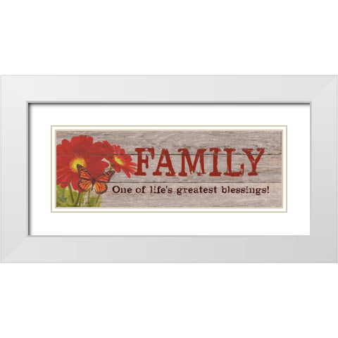 Lifes Greatest Blessing White Modern Wood Framed Art Print with Double Matting by Appleman, Sam